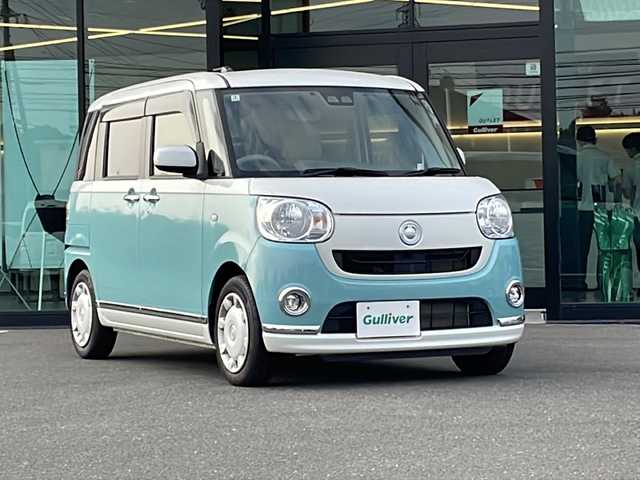 ダイハツ ムーヴ キャンバス X LTD メイクアップ SA Ⅲ 鹿児島県 2018(平30)年 3万km パールホワイトⅢ/ファインミントメタリック 2トーン 社外ナビ/SD/DVD/Bluetooth/AM/FM/TV/両側パワースライドドア/ETC/バックカメラ/衝突軽減システム/横滑り防止装置/プッシュスタート/オートライト/電動格納ミラー/ドアバイザー/取扱説明書