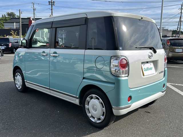 ダイハツ ムーヴ キャンバス X LTD メイクアップ SA Ⅲ 鹿児島県 2018(平30)年 3万km パールホワイトⅢ/ファインミントメタリック 2トーン 社外ナビ/SD/DVD/Bluetooth/AM/FM/TV/両側パワースライドドア/ETC/バックカメラ/衝突軽減システム/横滑り防止装置/プッシュスタート/オートライト/電動格納ミラー/ドアバイザー/取扱説明書