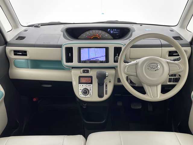 ダイハツ ムーヴ キャンバス X LTD メイクアップ SA Ⅲ 千葉県 2018(平30)年 3万km パールホワイトⅢ/ファインミントメタリック 2トーン 社外ナビ/AM/FM/CD/DVD/BT/SD/フルセグTV/バックカメラ/両側パワースライドドア/衝突被害軽減ブレーキ/オートハイビーム/踏み間違え防止機能/ETC/アイドリングストップ/プッシュスタート/電動格納ミラー