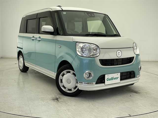 ダイハツ ムーヴ キャンバス X LTD メイクアップ SA Ⅲ 千葉県 2018(平30)年 3万km パールホワイトⅢ/ファインミントメタリック 2トーン 社外ナビ/AM/FM/CD/DVD/BT/SD/フルセグTV/バックカメラ/両側パワースライドドア/衝突被害軽減ブレーキ/オートハイビーム/踏み間違え防止機能/ETC/アイドリングストップ/プッシュスタート/電動格納ミラー