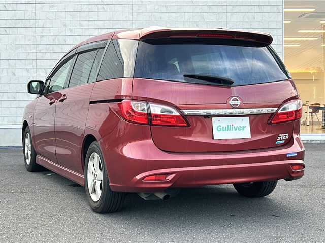 日産 ラフェスタ ハイウェイスターG 茨城県 2016(平28)年 5.3万km 赤 純正SDナビ/　　BT/CD/DVD/フルセグ/バックカメラ/フリップダウンモニター/両側パワースライドドア/HIDオートライト/純正15インチアルミホイール/アイドリングストップ/純正フロアマット