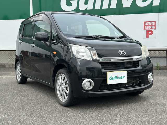 ダイハツ ムーヴ X SA 福島県 2013(平25)年 7.7万km ブラックマイカメタリック 社外SDナビ/（FM/CD/Bluetooth/SD）/ワンセグTV/ETC/衝突軽減ブレーキ/横滑り防止装置/アイドリングストップ/ハロゲン/オートライト/純正フロアマット/純正15インチAW/プッシュスタート/スマートキー
