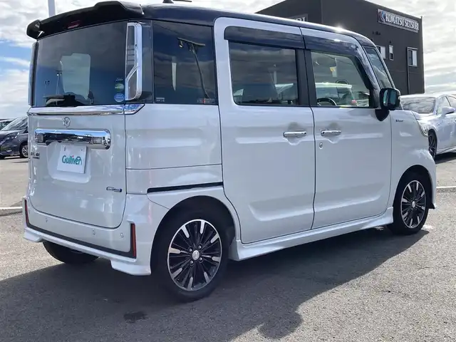 マツダ フレアワゴン カスタムスタイル ハイブリッド XS 徳島県 2020(令2)年 5.1万km パールⅡ 純正８型ナビ/（AM/FM/CD/DVD/BT)/フルセグTV/全方位カメラ/両側パワースライドドア/ハーフレザーシート/運転席シートヒーター/スマートキー /プッシュスタート/ヘッドアップディスプレイ/デュアルセンサーブレーキサポート/レーンアシスト/横滑り防止装置/LEDヘッドライト/純正前後型ドライブレコーダー（ナビ連動）/純正ドアバイザー/純正フロアマット/コーナーセンサー/ステアリングリモコン/電格ミラー/新車時保証書