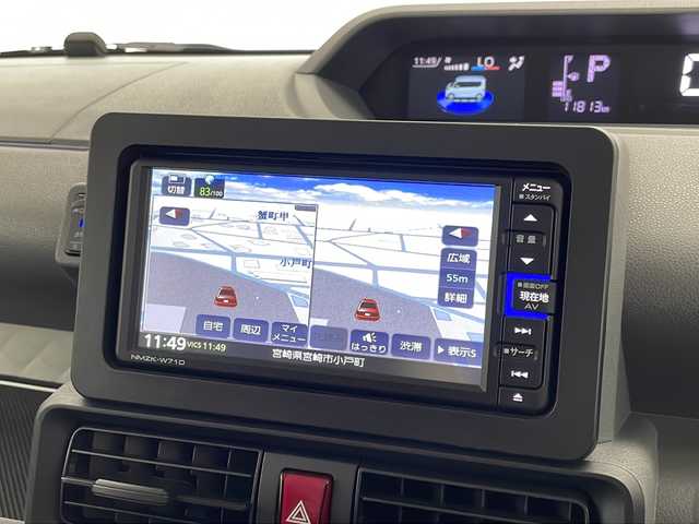 ダイハツ タント X スペシャル 宮崎県 2020(令2)年 1.2万km ブラックマイカメタリック 禁煙車/衝突被害軽減ブレーキ/純正ナビTV/（NMZK-W71D/CD/DVD/Bluetooth/フルセグTV)/純正バックカメラ/純正LEDオートライト/純正ルーフエンドスポイラー/純正フロアマット/社外clazzioシートカバー/両側スライドドア/クリアランスソナー/オート電動格納ミラー/オートエアコン/リアプライバシーガラス/ETC/スマートキー/プッシュエンジンスタート/新車時保証書/取扱い説明書
