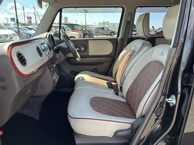 スズキ ラパン ショコラ G 鳥取県 2014(平26)年 5.5万km アーバンブラウンパールメタリック 純正CDオーディオ/キセノンライト/オートライト/ショコラ専用レザーシート/ショコラ専用革巻きハンドル/純正14インチホワイトアルミホイール/プッシュエンジンスタート/アイドリングストップ/電動格納ミラー/社外フロアマット/ドアバイザー/スマートキー