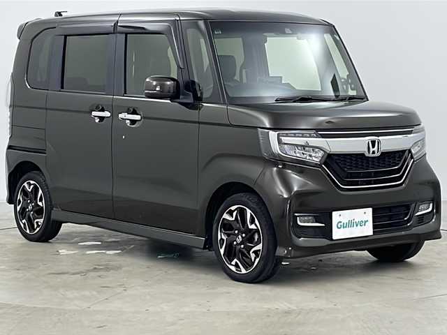 ホンダ Ｎ ＢＯＸ カスタム G L ターボ ホンダセンシング 道央・札幌 2020(令2)年 3.6万km プレミアムグラマラスブロンズP ・ワンオーナー /・4WD/・社外ディスプレイオーディオ/　(BT/USB)/・バックカメラ/・両側パワースライドドア /・HondaSENSING/　衝突軽減ブレーキ/　誤発進抑制(前後)/　アダプディブクルーズコンントロール/　先行車発進お知らせ/　車線逸脱抑制/　標識認識/　車線維持支援/　オードハイビーム/・オートライト/・LEDヘッドライト/・フォグランプ/・純正エンジンスターター /・純正ドライブレコーダー/・ビルトインETC/・前席シートヒーター /・パドルシフト/・純正フロアマット/・ドアバイザー/・純正15インチアルミホイール/・スペアキー/・積込タイヤ/・取扱説明書/・保証書