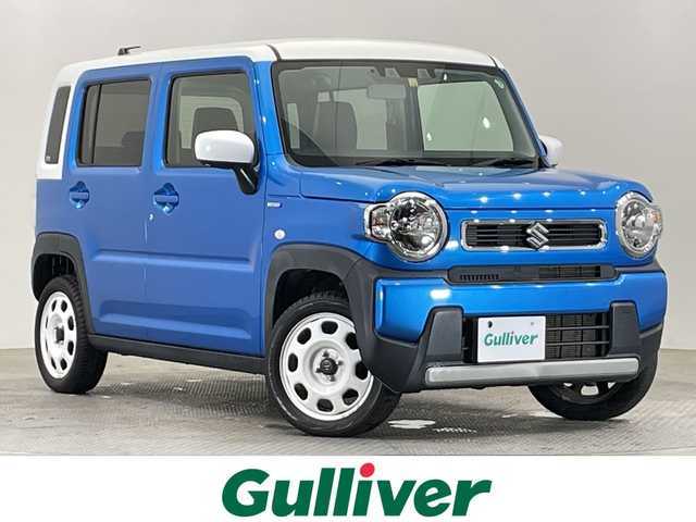 スズキ ハスラー HYBRID G 栃木県 2021(令3)年 4.7万km ブリスクブルーメタリック/ホワイト2トーンルーフ 社外ナビ(AVIC-BZ501)/(Bluetooth・CD・DVD・USB)/バックカメラ/スズキセーフティサポート/ ・デュアルカメラブレーキサポート/ ・レーンキープアシスト/ ・後方コーナーセンサー/前席シートヒーター/フロアマット/スマートキー/スペアキー/アイドリングストップ/ハロゲンヘッドランプ/オートライト/禁煙車