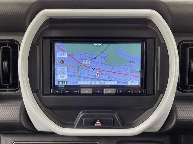 スズキ ハスラー HYBRID G 栃木県 2021(令3)年 4.7万km ブリスクブルーメタリック/ホワイト2トーンルーフ 社外ナビ(AVIC-BZ501)/(Bluetooth・CD・DVD・USB)/バックカメラ/スズキセーフティサポート/ ・デュアルカメラブレーキサポート/ ・レーンキープアシスト/ ・後方コーナーセンサー/前席シートヒーター/フロアマット/スマートキー/スペアキー/アイドリングストップ/ハロゲンヘッドランプ/オートライト/禁煙車