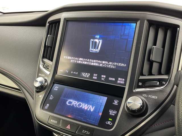 トヨタ クラウン ハイブリッド アスリートS 新潟県 2015(平27)年 13.3万km ホワイトパールクリスタルシャイン サンルーフ/純正メモリナビ/　フルセグTV/Bluetooth/CD/DVD/USB/クルーズコントロール/前席パワーシート/前席シートヒーター/ドライブレコーダー/バックモニター/ビルトインETC/横滑り防止装置/ステアリングヒーター/レザーステアリング/ステアリングスイッチ