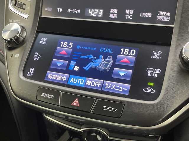 トヨタ クラウン ハイブリッド アスリートS 新潟県 2015(平27)年 13.3万km ホワイトパールクリスタルシャイン サンルーフ/純正メモリナビ/　フルセグTV/Bluetooth/CD/DVD/USB/クルーズコントロール/前席パワーシート/前席シートヒーター/ドライブレコーダー/バックモニター/ビルトインETC/横滑り防止装置/ステアリングヒーター/レザーステアリング/ステアリングスイッチ