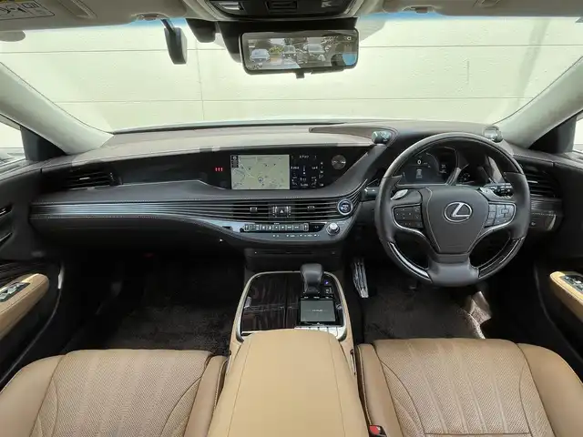 レクサス ＬＳ 500h バージョンL 茨城県 2018(平30)年 7.2万km ソニッククォーツ 純正メーカーナビ/フルセグTV/全方位カメラ/デジタルインナーミラー/コーナーセンサー前後/ドライブレコーダー/シートヒーター/レザーシート/エアーシート/電動リアゲート/HUD/BSM/ビルトインETC