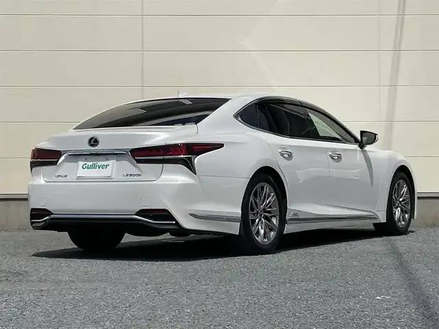 レクサス ＬＳ 500h バージョンL 茨城県 2018(平30)年 7.2万km ソニッククォーツ 純正メーカーナビ/フルセグTV/全方位カメラ/デジタルインナーミラー/コーナーセンサー前後/ドライブレコーダー/シートヒーター/レザーシート/エアーシート/電動リアゲート/HUD/BSM/ビルトインETC