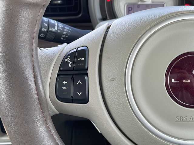 スズキ ラパン ＬＣ X 山口県 2022(令4)年 1.3万km フォーンベージュメタリック/アーバンブラウン 2トーン ワンオーナー/禁煙車/前後ドライブレコーダー/ETC/純正ディスプレイオーディオ/(BT/CD/USB/ラジオ)/バックカメラ/コーナーセンサー/スマートキー/プッシュスタート/衝突軽減ブレーキ/横滑り防止装置/アイドリングストップ/車線逸脱警報装置/純正アルミホイール/純正フロアマット/オートライト/オートエアコン/シートヒーター/USB端子/保証書/取扱説明書/記録簿