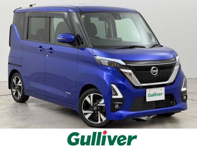 日産 ルークス HWS Gターボ プロパイロットED 神奈川県 2020(令2)年 4.7万km アトランティックブルー 純正９型ナビ（フルセグＴＶ）　/全方位カメラ　/ＥＴＣ　/前方ドラレコ/プロパイロット　/コーナーセンサー　/エマージェンシーブレーキ　/レーンキープ　/両側電動スライドドア　/純正１５インチＡＷ　/ＬＥＤヘッドライト