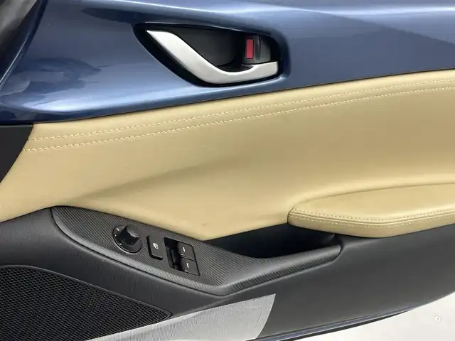 マツダ ロードスター キャラメル・トップ 熊本県 2018(平30)年 1.6万km エターナルブルーマイカ 社外全方位ドライブレコーダー　/純正ナビ　/クルーズコントロール/レザーシート　/シートヒーター　/リアウイング　/バックカメラ　/ブラインドスポットモニター　/レーンキープアシスト　/標識認識機能/スマートブレーキサポート/純正フロアマット/純正16インチAW/オートライト/オートマチックハイビーム/スマートキー/プッシュスタート/スペアキー1本