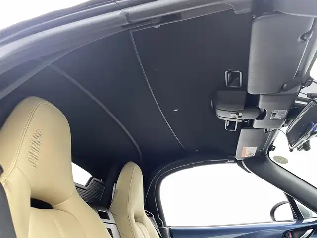 マツダ ロードスター キャラメル・トップ 熊本県 2018(平30)年 1.6万km エターナルブルーマイカ 社外全方位ドライブレコーダー　/純正ナビ　/クルーズコントロール/レザーシート　/シートヒーター　/リアウイング　/バックカメラ　/ブラインドスポットモニター　/レーンキープアシスト　/標識認識機能/スマートブレーキサポート/純正フロアマット/純正16インチAW/オートライト/オートマチックハイビーム/スマートキー/プッシュスタート/スペアキー1本