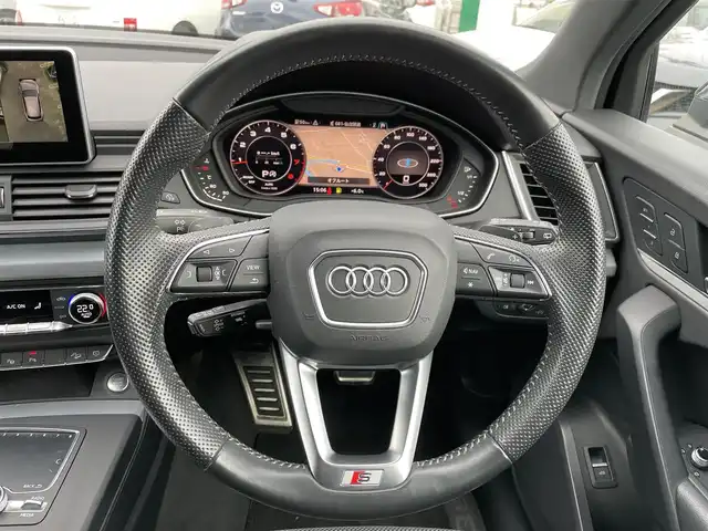 アウディ Ｑ５ 2．0TFSIクワトロ スポーツ 宮城県 2018(平30)年 8.2万km マンハッタングレーメタリック 純正メーカーナビ（FM:AM:TV:BT：CD:DVD）/レーダークルコン/D/Nシートヒーター/D席シートメモリー/D/Nパワーシート/パーキングアシスト/全周囲カメラ/バーチャルコックピット/ETC/ドラレコ前後/純正フロアマット/プッシュスタート