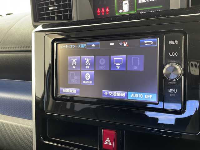 トヨタ タンク カスタムG S 栃木県 2017(平29)年 4.2万km ファインブルーマイカメタリック 純正ＳＤナビ(NSZT-W66T)/（Bluetooth/フルセグTV/SD/CD・DVD/FM/AM)　/両側パワースライドドア　/スマートアシスト　/プリクラッシュセーフティ　/車線逸脱警報/クルーズコントロール/シートヒーター　/ＬＥＤヘッドライト　/LEDフォグランプ/バックカメラ　/アイドリングストップ/横滑り防止装置/プッシュスタート　　/スマートキー/コーナーセンサー/ステアリングスイッチ/純正アルミホイール/純正フロアマット