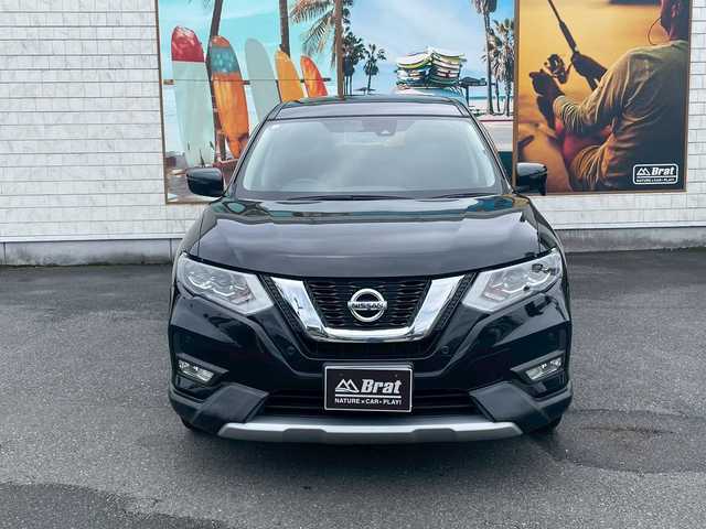 日産 エクストレイル 20X 宮崎県 2017(平29)年 6.7万km 黒 エマージェンシーブレーキ　/フロントソナー　/リアソナー　/純正ナビ　/フルセグＴＶ　/クルーズコントロール　/ＥＴＣ　/ドライブレコーダー　/純正フロアマット　/ＬＥＤ　/ドアバイザー