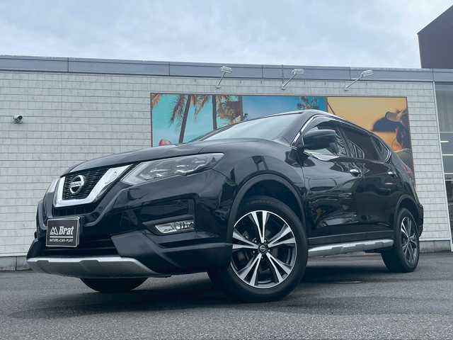 日産 エクストレイル 20X 宮崎県 2017(平29)年 6.7万km 黒 エマージェンシーブレーキ　/フロントソナー　/リアソナー　/純正ナビ　/フルセグＴＶ　/クルーズコントロール　/ＥＴＣ　/ドライブレコーダー　/純正フロアマット　/ＬＥＤ　/ドアバイザー