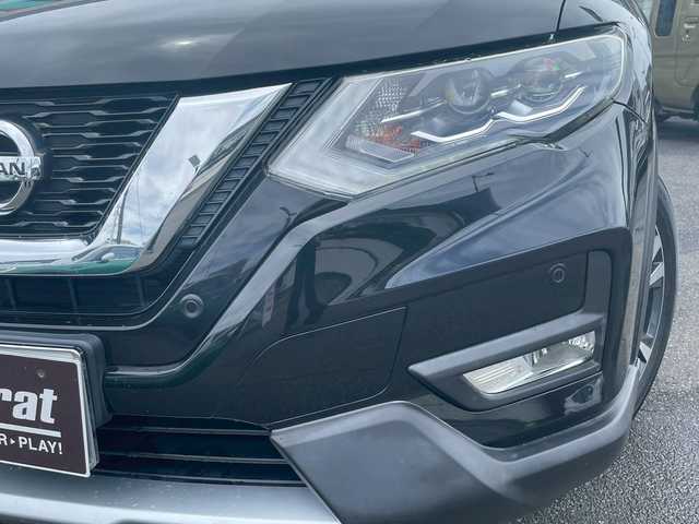 日産 エクストレイル 20X 宮崎県 2017(平29)年 6.7万km 黒 エマージェンシーブレーキ　/フロントソナー　/リアソナー　/純正ナビ　/フルセグＴＶ　/クルーズコントロール　/ＥＴＣ　/ドライブレコーダー　/純正フロアマット　/ＬＥＤ　/ドアバイザー