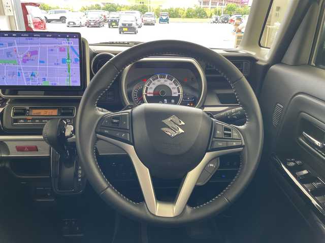 スズキ スペーシア カスタム HYBRID XS ターボ 愛知県 2023(令5)年 2.6万km ブルーイッシュブラックパール3 ヘッドアップディスプレイ/10型ナビ/フルセグ/全方位カメラ/衝突軽減システム/レーダークルーズコントロール/コーナーセンサー/シートヒーター/パドルシフト/ステアリングスイッチ/スマートキー/プッシュスタート
