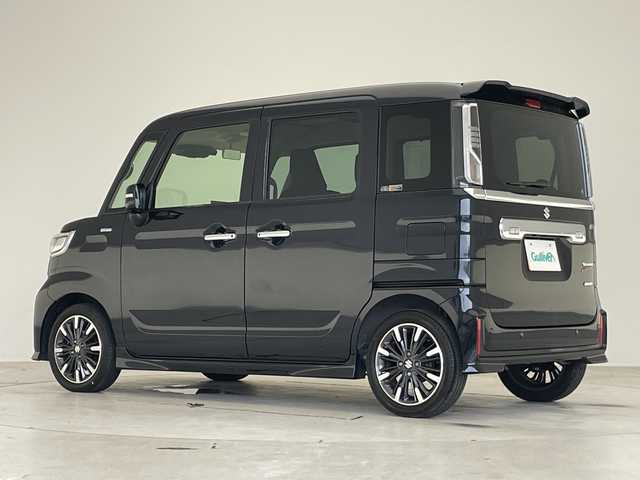 スズキ スペーシア カスタム HYBRID XS ターボ 愛知県 2023(令5)年 2.6万km ブルーイッシュブラックパール3 ヘッドアップディスプレイ/10型ナビ/フルセグ/全方位カメラ/衝突軽減システム/レーダークルーズコントロール/コーナーセンサー/シートヒーター/パドルシフト/ステアリングスイッチ/スマートキー/プッシュスタート