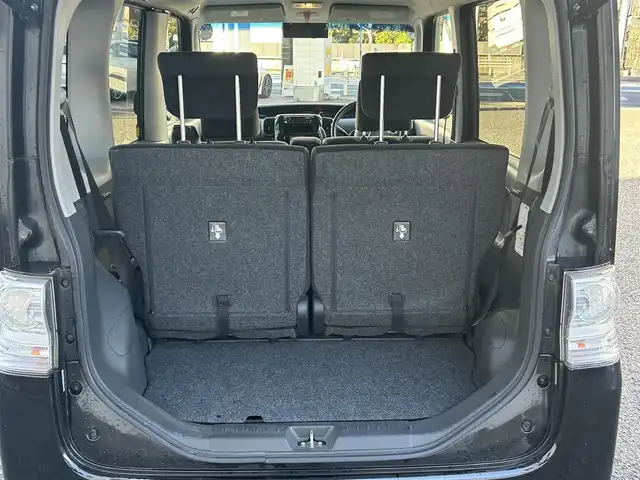 ダイハツ タント カスタム RS 愛知県 2012(平24)年 5.2万km ブラックマイカメタリック ワンオーナー/社外オーディオ(FM/AM/CD)/片側パワースライドドア/HIDヘッドライト/フォグランプ/社外AW14インチ/電動格納ミラー/純正フロアマット/アイドリングストップ/ETC/スマートキー/ABS/取扱説明書・保証書