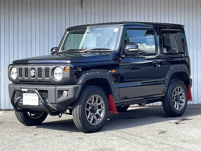 スズキ ジムニー XC 長野県 2025(令7)年 0.4万km ブルーイッシュブラックパール3 ４WD/スズキセーフティサポート /JAOSマッドフラップ/JAOSオーバーフェンダー/JAOSフロントブッシュバー/エンジンスターター/純正16インチアルミ/クルーズコントロール/コーナーセンサー /LEDヘッドライト/シートヒーター /ワンオーナー /保証書・取説・スペアキー