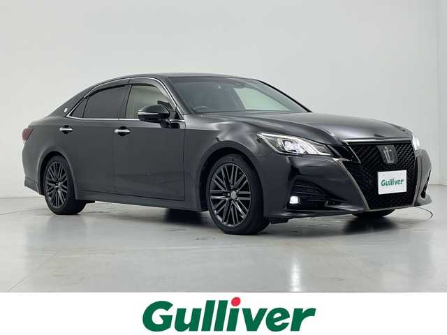 トヨタ クラウン アスリート S-TJ-フロンティアLTD 愛知県 2017(平29)年 10万km プレシャスブラックパール 純正メーカーナビ・フルセグTV/CD・DVD・Bluetooth再生/バックカメラ/LEDヘッドライト/スマートキー/黒ハーフレザーシート/レーダークルーズコントロール/ビルトインETC/前席パワーシート/チルトステアリング