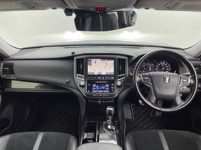 トヨタ クラウン アスリート S-TJ-フロンティアLTD 愛知県 2017(平29)年 10万km プレシャスブラックパール 純正メーカーナビ・フルセグTV/CD・DVD・Bluetooth再生/バックカメラ/LEDヘッドライト/スマートキー/黒ハーフレザーシート/レーダークルーズコントロール/ビルトインETC/前席パワーシート/チルトステアリング