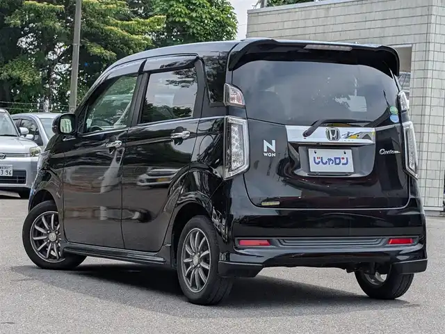 ホンダ Ｎ ＷＧＮ カスタム G 栃木県 2015(平27)年 8.9万km スマートブラック (株)IDOMが運営する【じしゃロン宇都宮店】の自社ローン対象車両になります。こちらは現金またはオートローンご利用時の価格です。自社ローンご希望の方は別途その旨お申付け下さい。/社外ナビ/(CD／DVD／Bluetooth／ワンセグTV)/バックカメラ/横滑り防止装置/アイドリングストップ/ベンチシート/オートライト/電動格納ミラー/純正　１４インチAW/プッシュスタート/スマートキー/フロアマット(社外)/スペアキー/ＡＡＣ