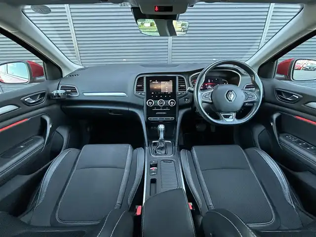 ルノー ルノー メガーヌ インテンス 茨城県 2022(令4)年 3.8万km ルージュフラムM ワンオ-ナ- /衝突軽減B /ACC /ディスプレイOD /CarPlay /BT/USB /デジタルメ-タ- /レ-ンキ-プアシスト /ブラインドスポットモニタ- /Bカメラ /パ-キングセンサ- /半革 /シ-トヒ-タ-  /アンビエントライト /ETC /純18inAW /禁煙車