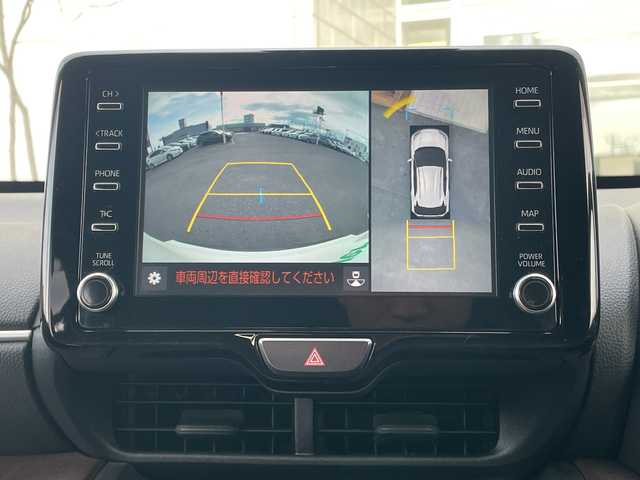 トヨタ ヤリスクロス ハイブリッド Z 青森県 2021(令3)年 1.2万km ブラックマイカ/ホワイトパールクリスタルシャイン 2トーン 4WD/純正8インチディスプレイオーディオナビ/Bluetooth・MiraCast・USB/OPパノラミックビューモニター/OPアドバンストパーク/OPパワーバックドア/OPブラインドスポットモニター/合皮コンビシート/前席シートヒーター/運転席パワーシート/セーフティセンス/プリクラッシュセーフティ/レーダークルーズコントロール/レーントレーシングアシスト/オートマチックハイビーム/インテリジェントクリアランスソナー/前後ドライブレコーダー/ビルトインETC/LEDヘッドライト/オートライト/純正18インチアルミ