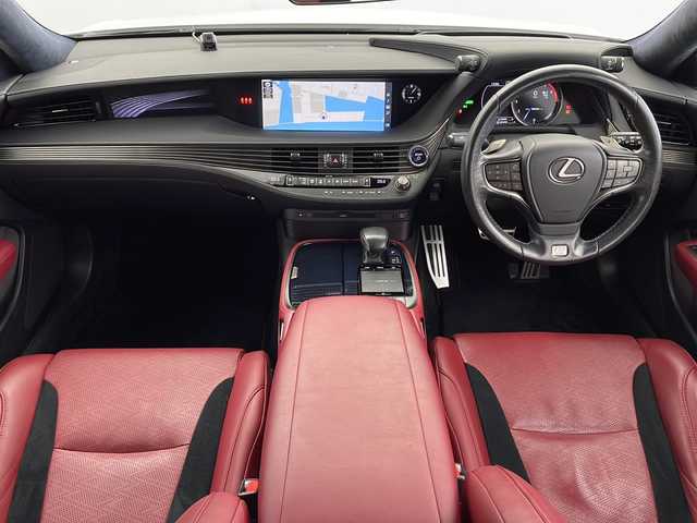 レクサス ＬＳ 500h Fスポーツ 鹿児島県 2019(令1)年 5.9万km ホワイトノーヴァガラスフレーク 純正ナビ/（CD/DVD/BT/フルセグ）/パノラミックビューモニター/プリクラッシュセーフティ/レーンキープアシスト/レーダークルーズコントロール/パワーシート/シートヒーター/シートベンチレーション/ステアリングヒーター/ヘッドアップディスプレイ/電動パーキングブレーキ/オートホールド機能/オートライト/オートマチックハイビーム