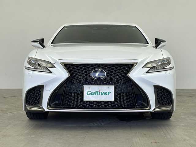 レクサス ＬＳ 500h Fスポーツ 鹿児島県 2019(令1)年 5.9万km ホワイトノーヴァガラスフレーク 純正ナビ/（CD/DVD/BT/フルセグ）/パノラミックビューモニター/プリクラッシュセーフティ/レーンキープアシスト/レーダークルーズコントロール/パワーシート/シートヒーター/シートベンチレーション/ステアリングヒーター/ヘッドアップディスプレイ/電動パーキングブレーキ/オートホールド機能/オートライト/オートマチックハイビーム