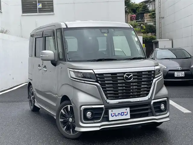 マツダ フレアワゴン カスタムスタイル ハイブリッド XS 千葉県 2018(平30)年 10.8万km ハイライトシルバーメタリック (株)IDOMが運営する【じしゃロン八千代店】の自社ローン対象車両になります。こちらは現金またはオートローンご利用時の価格です。自社ローンご希望の方は別途その旨お申付け下さい/社外ナビ/フルセグTV/CD/DVD/両側パワースライドドア/ハーフレザーシート/運転席シートヒーター/ドラレコ/ETC