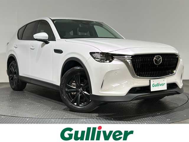 マツダ ＣＸ－６０ XD Sパッケージ 愛媛県 2023(令5)年 3.1万km ロジウムホワイトプレミアムメタリック セーフティクルーズパッケージ/シースルービューパッケージ/純正ナビ/フルセグTV/Bluetooth/AM/FM/AppleCarPlay/AndroidAuto/全方位カメラ/レーダークルーズコントロール/レーンキープアシスト/パドルシフト/前後ドライブレコーダー/ETC/前席シートヒーター/ステアリングヒーター/D席パワーシート/純正ゴムマット/スペアキーX1/保証書/取扱説明書