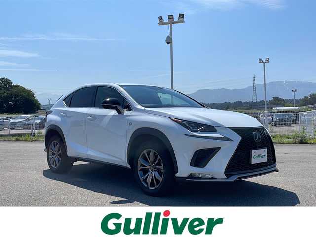 レクサス ＮＸ 300 Fスポーツ 富山県 2019(令1)年 7.5万km ホワイトノーヴァガラスフレーク 4WD/サンルーフ/三眼LEDヘッドライト/衝突被害軽減ブレーキ/レーダークルーズコントロール/レーンキープアシスト/クリアランスソナー/パノラミックビューモニター/ブラインドスポットモニター/パワーバックドア/シートベンチレーション/ステアリングヒーター/センターデフロック/純正ナビ/フルセグ/Miracast/Bluetooth/ETC2.0/ドライブレコーダー/純正エンジンスターター/スペアキー