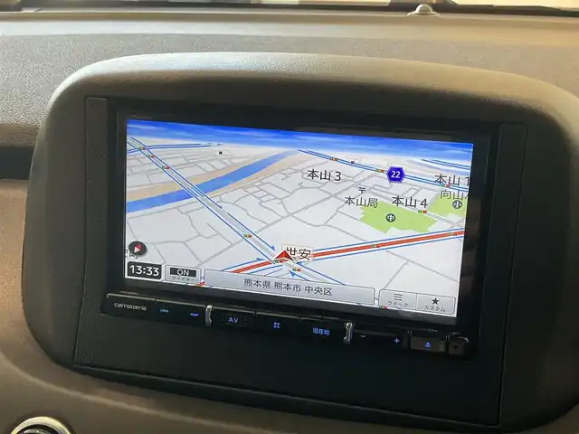 フィアット ５００Ｘ クロス 熊本県 2022(令4)年 1.3万km BIANCO GHIACCIO ・スマートキー/・プッシュスタート/・レーンアシスト/・パークアシスト/・クルーズコントロール(追従式)/・ハーフレザーシート/・前席パワーシート/・前席シートヒーター /・社外メモリナビ/　【DVD・Bluetooth・SD・USB・HDMI・MSV】/・フルセグTV/・バックカメラ/・フォグランプ/・純正マット