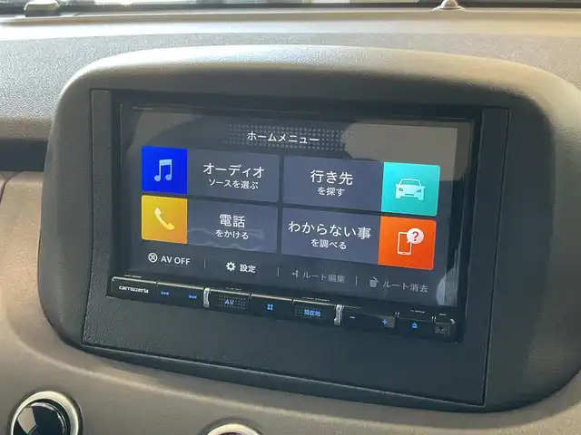 フィアット ５００Ｘ クロス 熊本県 2022(令4)年 1.3万km BIANCO GHIACCIO ・スマートキー/・プッシュスタート/・レーンアシスト/・パークアシスト/・クルーズコントロール(追従式)/・ハーフレザーシート/・前席パワーシート/・前席シートヒーター /・社外メモリナビ/　【DVD・Bluetooth・SD・USB・HDMI・MSV】/・フルセグTV/・バックカメラ/・フォグランプ/・純正マット