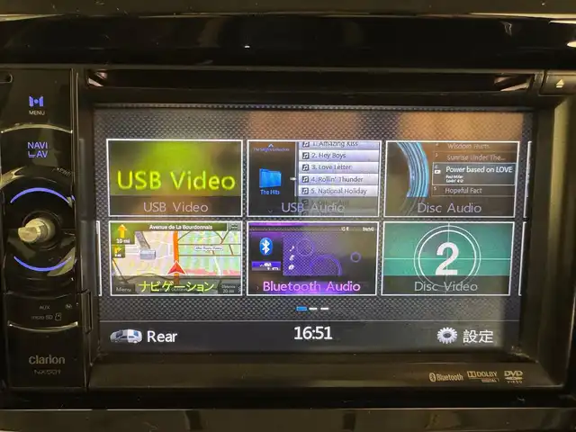 スズキ ジムニー ランドベンチャー 兵庫県 2016(平28)年 5.7万km ブルーイッシュブラックパール3 社外ナビ（ＤＶＤ／ＳＤ／ＢＴ／ワンセグ）/純正ＡＷ16インチ/純正フロアマット/シートヒーター（Ｄ席）/合皮シート/背面タイヤ/４ＷＤ/フォグランプ/電動格納ミラー/ウインカーミラー