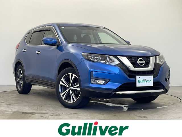 日産 エクストレイル 20X 秋田県 2018(平30)年 4.7万km シャイニングブルー ４ＷＤ/純正ナビ/　(CD/DVD/フルセグTV/Bluetooth/AUX)/アラウンドビューカメラ/パワーバックドア/クルーズコントロール/パーキングアシスト/ヒルディセントコントロール/純正フロアマット/デジタルインナーミラー/オートライト/アイドリングストップ/スマートキー/LEDヘッドライト/ＥＴＣ
