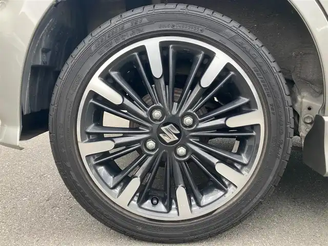 スズキ スペーシア カスタム HYBRID XS ターボ 静岡県 2018(平30)年 5.1万km スチールシルバーM スズキセーフティサポート/純正8インチナビ(CN-RZ843)/　AM FM CD DVD Bluetooth USB SD/ETC/LEDオートヘッドランプ/レーダークルーズコントロール/ハーフレザーシート/シートヒーター(運転席)/両側パワースライドドア/リアクリアランスソナー/純正15インチアルミホイール/スマートキー＆プッシュスタート/パドルシフト/リアサンシェード/フルセグTV/バックモニター
