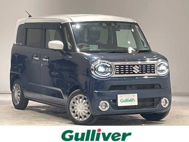 スズキ ワゴンＲ スマイル HYBRID X 宮城県 2021(令3)年 4万km インディゴブルーメタリック/ホワイト2トーン スズキセーフティーサポート/・車線逸脱警報装置/・デュアルセンサーブレーキサポート/・ヘッドアップディスプレイ/・先行車発進お知らせ機能/・レーダークルーズコントロール/・車線維持支援機能/・ふらつき警報/・後方誤発進抑制機能/・低速時ブレーキサポート/・ハイビームアシスト/純正ナビ/・フルセグTV/Bluetooth/CD/USB/・全方位カメラ/・ドライブレコーダー（前後）/・ETC/両側パワースライドドア/コーナーセンサー/アイドリングストップ/シートヒーター（運転席）/プッシュスタート/・スマートキー/LEDヘッドライト/・オートライト/・オートハイビーム