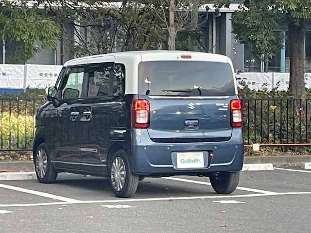 スズキ ワゴンＲ スマイル HYBRID X 宮城県 2021(令3)年 4万km インディゴブルーメタリック/ホワイト2トーン スズキセーフティーサポート/・車線逸脱警報装置/・デュアルセンサーブレーキサポート/・ヘッドアップディスプレイ/・先行車発進お知らせ機能/・レーダークルーズコントロール/・車線維持支援機能/・ふらつき警報/・後方誤発進抑制機能/・低速時ブレーキサポート/・ハイビームアシスト/純正ナビ/・フルセグTV/Bluetooth/CD/USB/・全方位カメラ/・ドライブレコーダー（前後）/・ETC/両側パワースライドドア/コーナーセンサー/アイドリングストップ/シートヒーター（運転席）/プッシュスタート/・スマートキー/LEDヘッドライト/・オートライト/・オートハイビーム