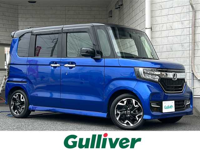 ホンダ Ｎ ＢＯＸ カスタム G EX ターボ ホンダセンシング 神奈川県 2020(令2)年 2.4万km ブリリアントスポーティブルーメタリック2トーン 純正ナビ【CD/DVD/BT/SD/フルセグTV/USB/ipod】/バックカメラ/レーダークルーズコントロール/パドルシフト/両側パワースライドドア/ハーフレザーシート/前席シートヒーター/純正15インチアルミホイール/アイドリングストップ/横滑り防止装置/衝突被害軽減システム/盗難防止装置/レーンキープアシスト/前後ドライブレコーダー/ISOFIX/ビルトインETC/後方コーナーセンサー/オートライト/純正LEDライト/純正フロアマット/純正ドアバイザー/ステアリングスイッチ/プッシュスタート/スマートキー/スペアキー×１/取扱説明書/新車時保証書