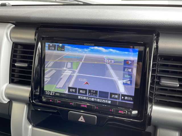 スズキ ハスラー X ターボ 愛知県 2018(平30)年 6.4万km ピュアホワイトP 衝突被害軽減ブレーキ/社外8インチSDナビ　ナビあり/シートヒーター/社外フルセグTV/CD DVD/Bluetooth/純正アルミホイール/キセノンヘッドライト/オートライト/ETC/ステアリングスイッチ/スマートキー/プッシュスタート