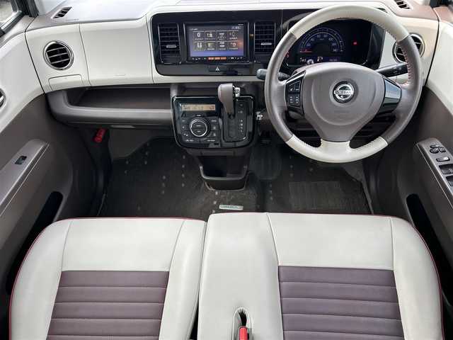 日産 モコ ドルチェX 奈良県 2014(平26)年 4.7万km アーバンブラウン ワンオーナー　/フルセグナビ（ＭＭ１１４Ｄ－Ａ）　/ＣＤ　/前後ドライブレコーダー　/スマートキー　/純正フロアマット　/レザーシート　/純正アルミホイール　/アイドリングストップ