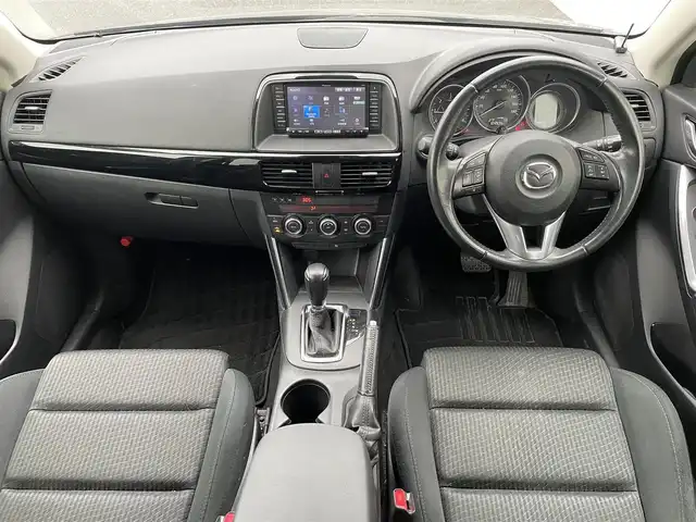 マツダ ＣＸ－５ XD 茨城県 2014(平26)年 10.5万km ジェットブラックマイカ ワンオーナー　/純正ナビ　/-TV/BT/AM/FM/クルーズコントロール　/バックカメラ　/ＥＴＣ　/ドライブレコーダー　/オートライト　/アイドリングストップ　/ルーフレール　/衝突軽減システム　/純正フロアマット　/プッシュスタート/盗難防止装置/エアバックW